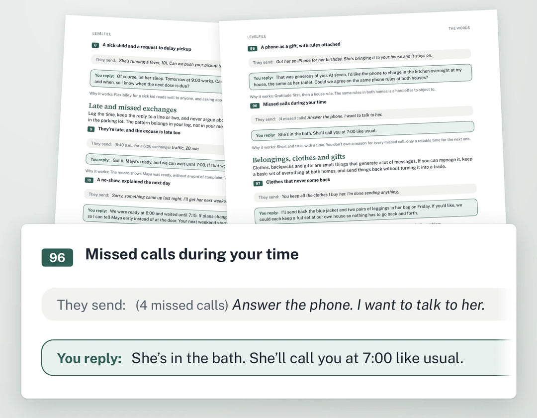 Pages from The Words: a message received and a calm reply